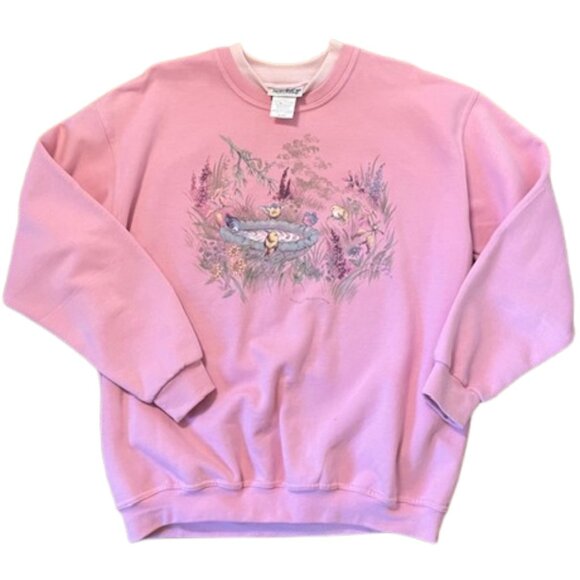 Vintage 90's Northern Reflections Crewneck Sweatshirt Nature Bird Grandmacore XL - Picture 2 of 5